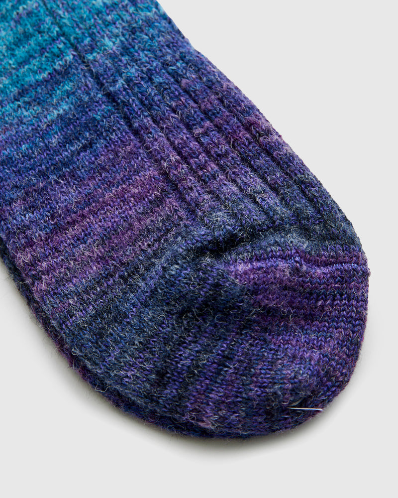 Splash Crew Sock in Indigo Dream