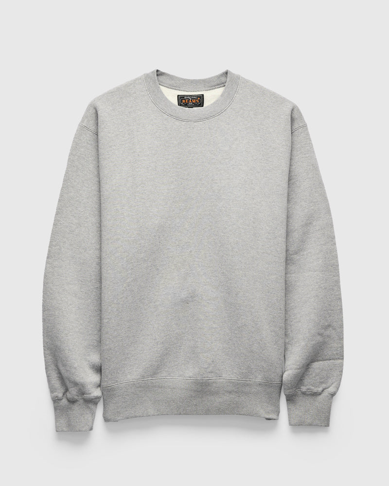 Azuma-Knit Fleece Crewneck Sweater in Heather Grey