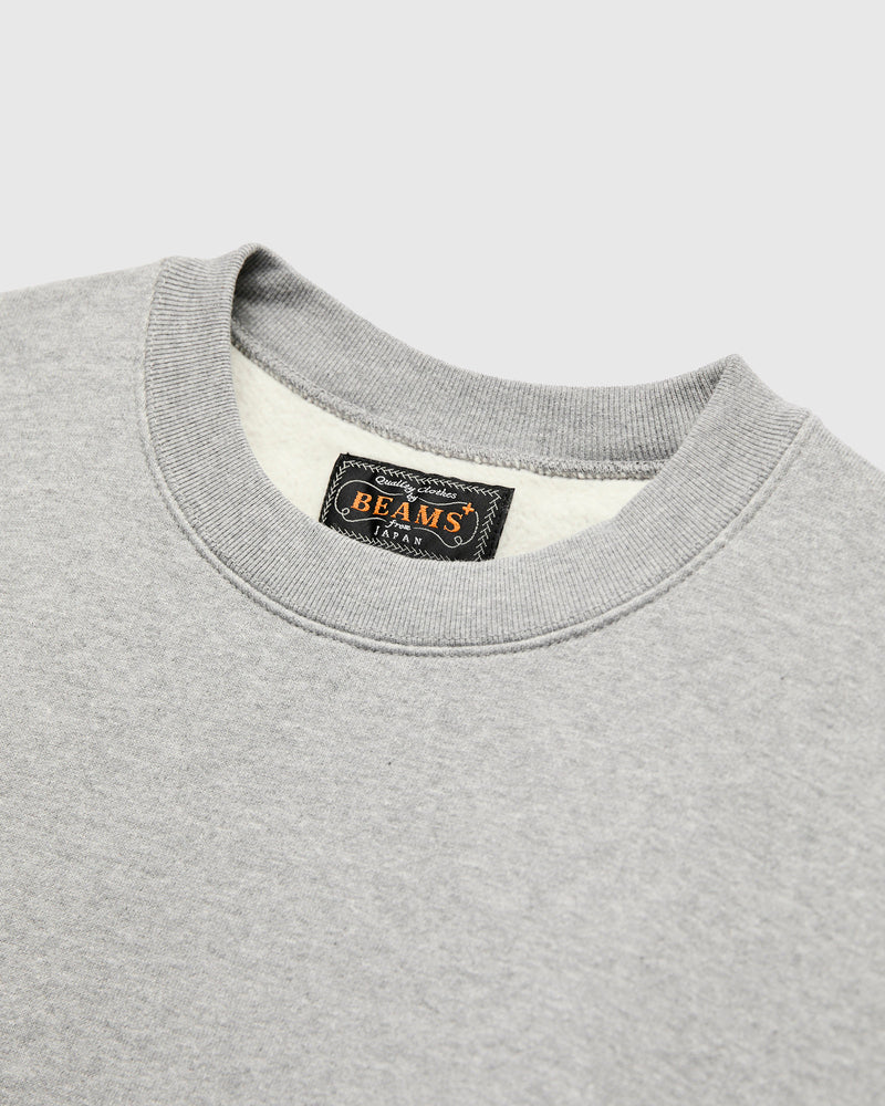 Azuma-Knit Fleece Crewneck Sweater in Heather Grey