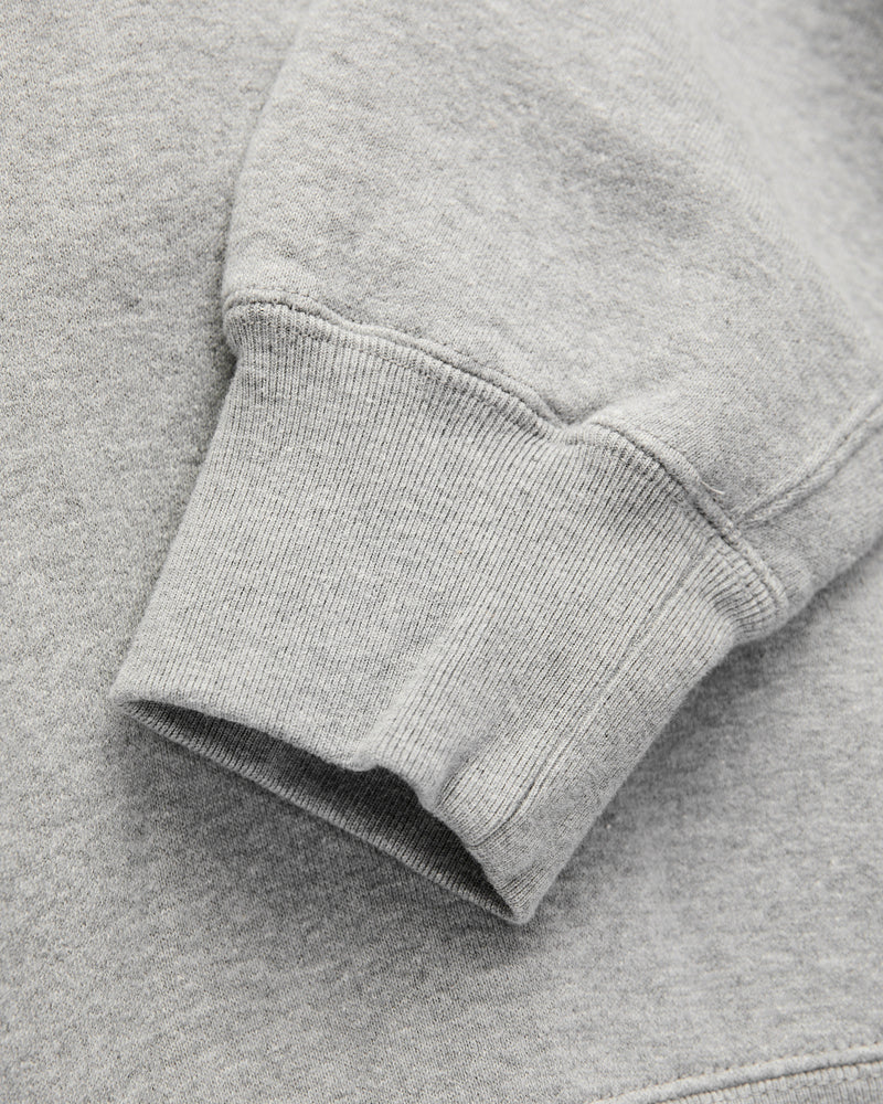 Azuma-Knit Fleece Crewneck Sweater in Heather Grey