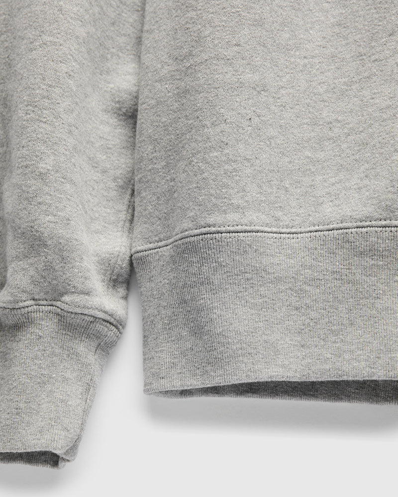 Azuma-Knit Fleece Crewneck Sweater in Heather Grey