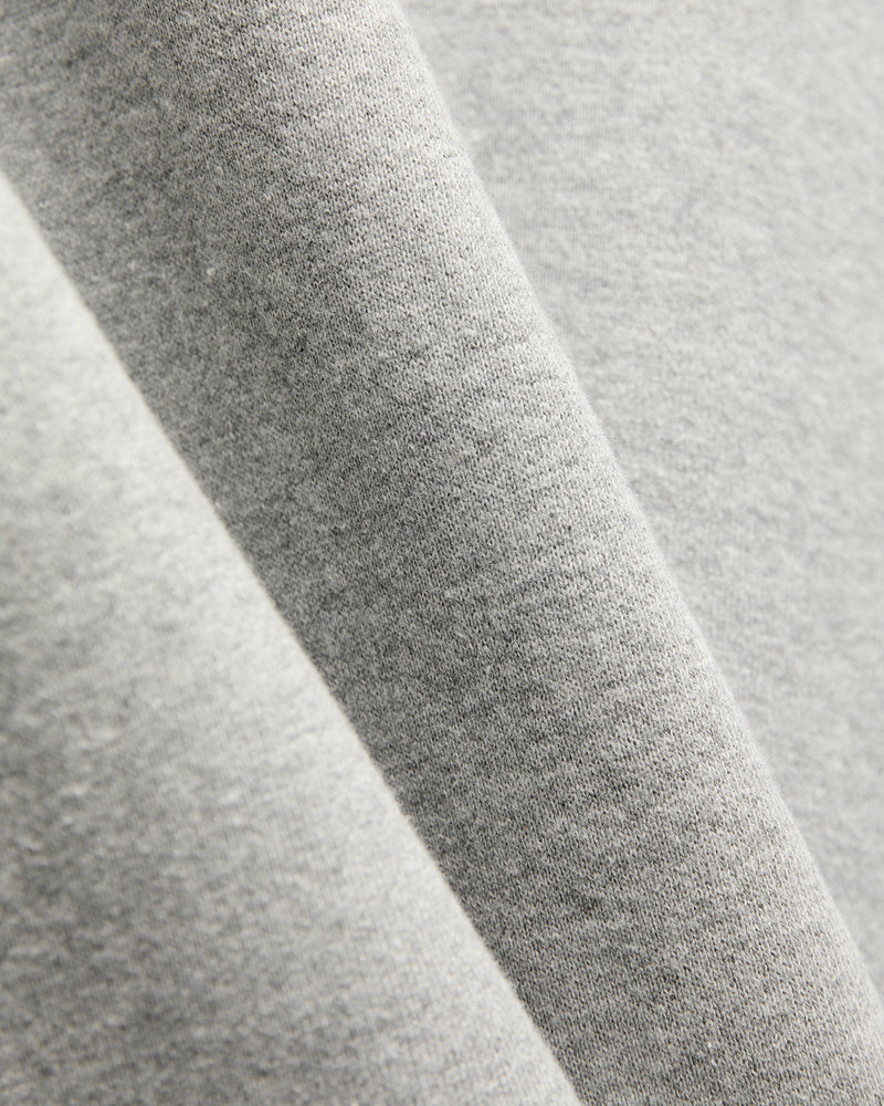 Azuma-Knit Fleece Crewneck Sweater in Heather Grey