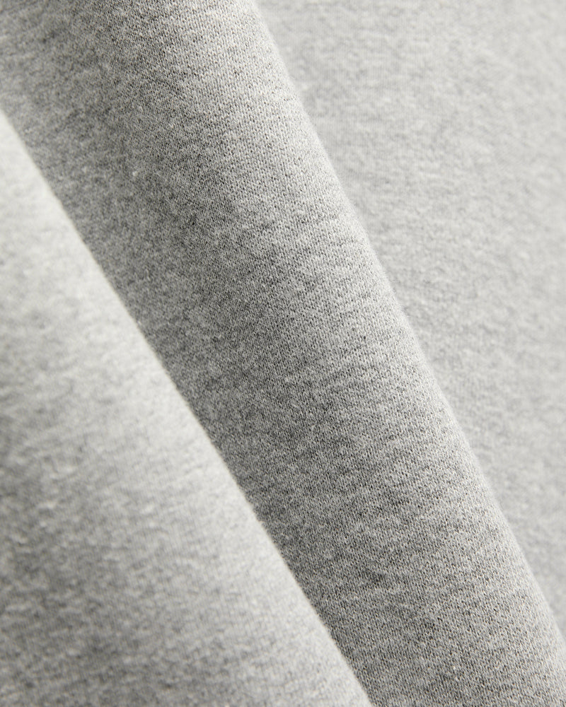 Azuma-Knit Fleece Pullover Hoodie in Heather Grey