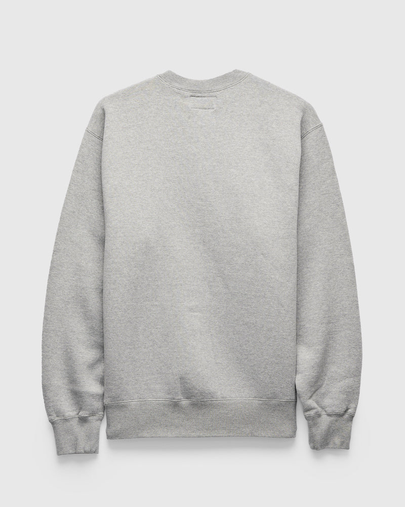 Azuma-Knit Fleece Crewneck Sweater in Heather Grey