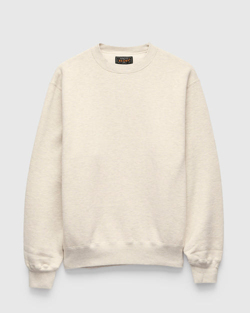 Azuma-Knit Fleece Crewneck Sweater in Oatmeal