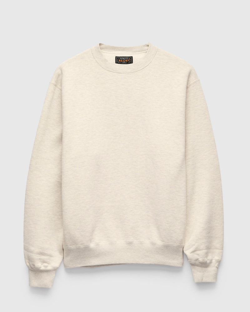 Azuma-Knit Fleece Crewneck Sweater in Oatmeal