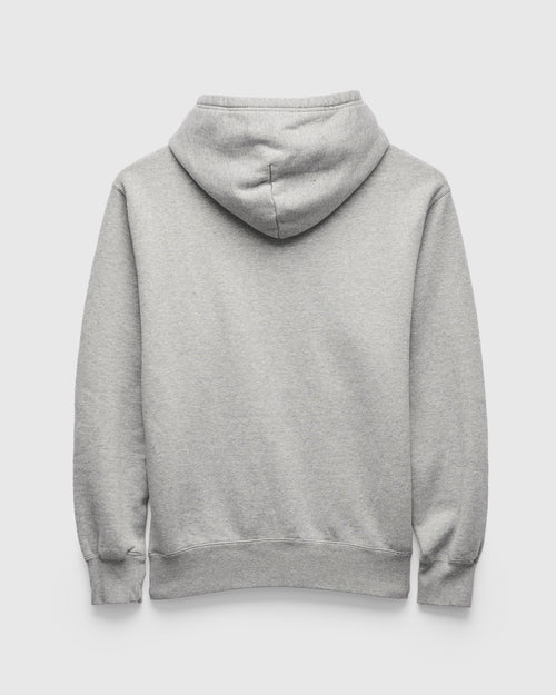 Azuma-Knit Fleece Pullover Hoodie in Heather Grey