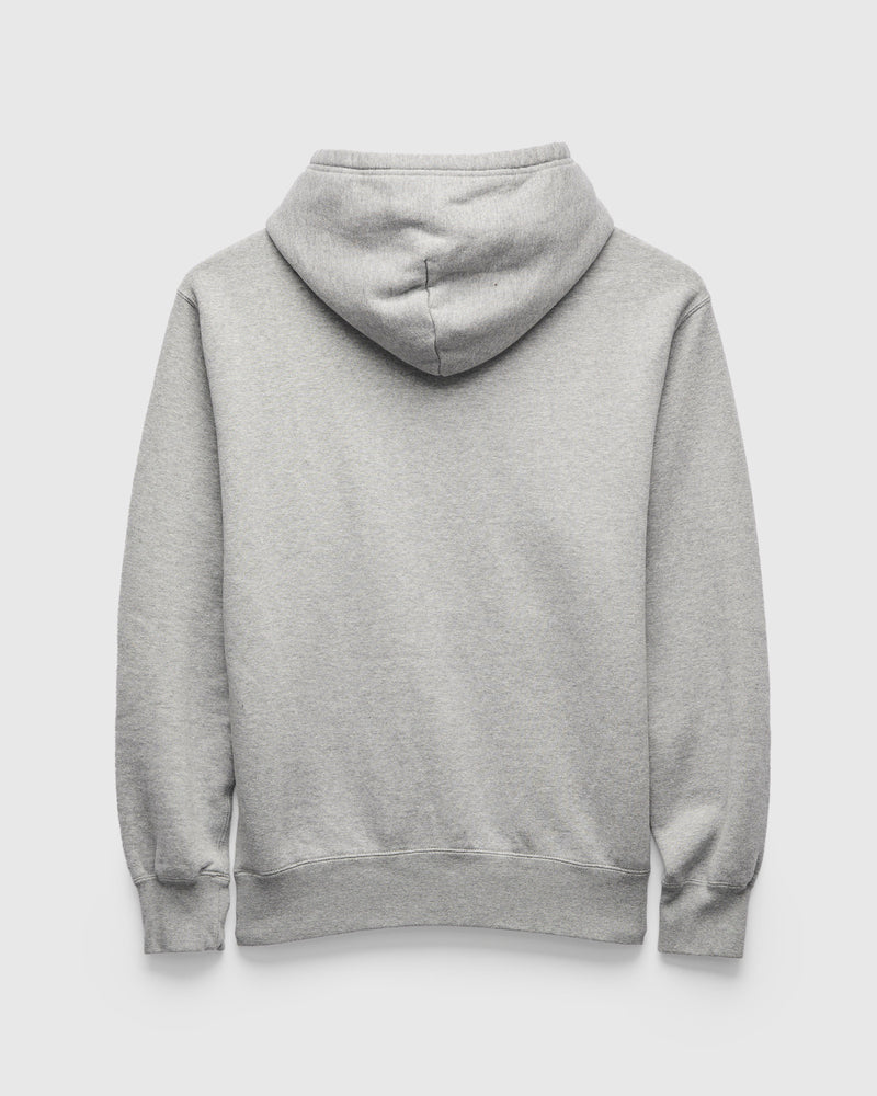 Azuma-Knit Fleece Pullover Hoodie in Heather Grey