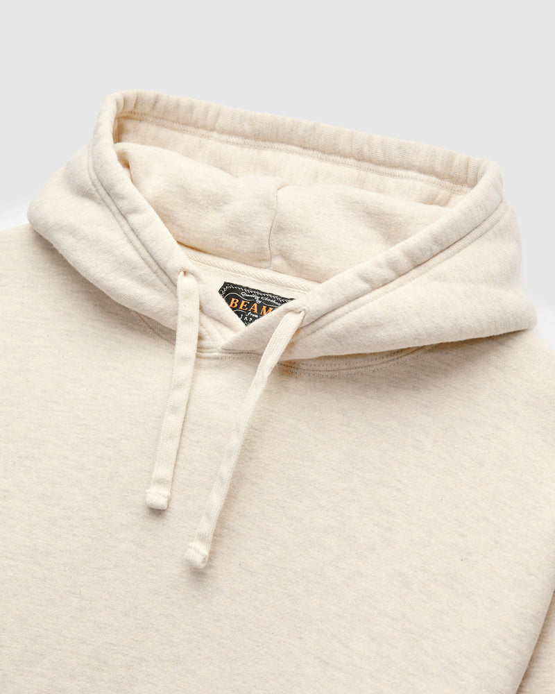 Azuma-Knit Fleece Pullover Hoodie in Oatmeal