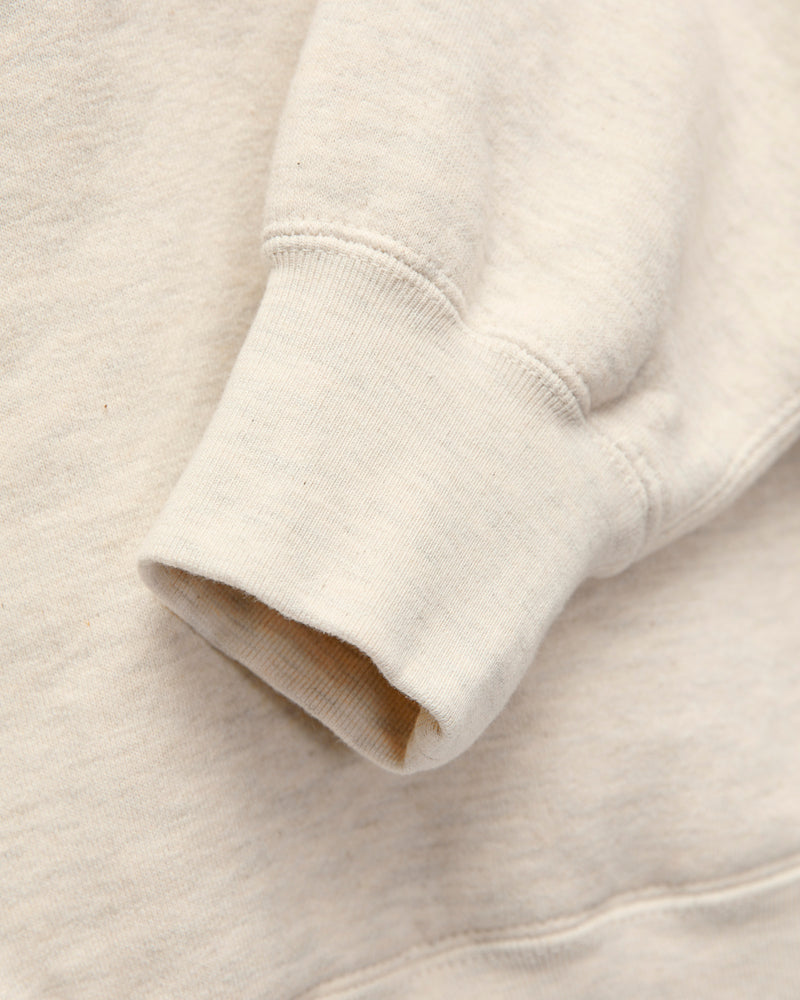 Azuma-Knit Fleece Pullover Hoodie in Oatmeal