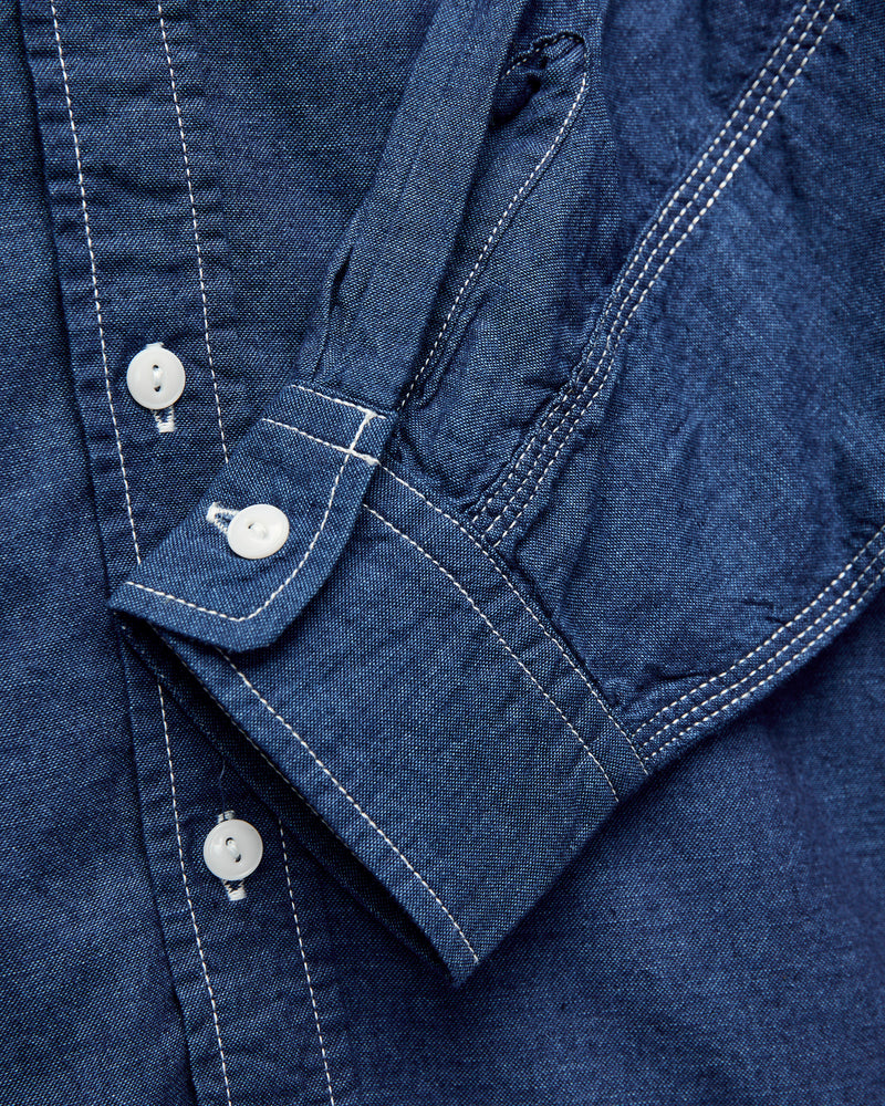 Chambray Workshirt in Indigo