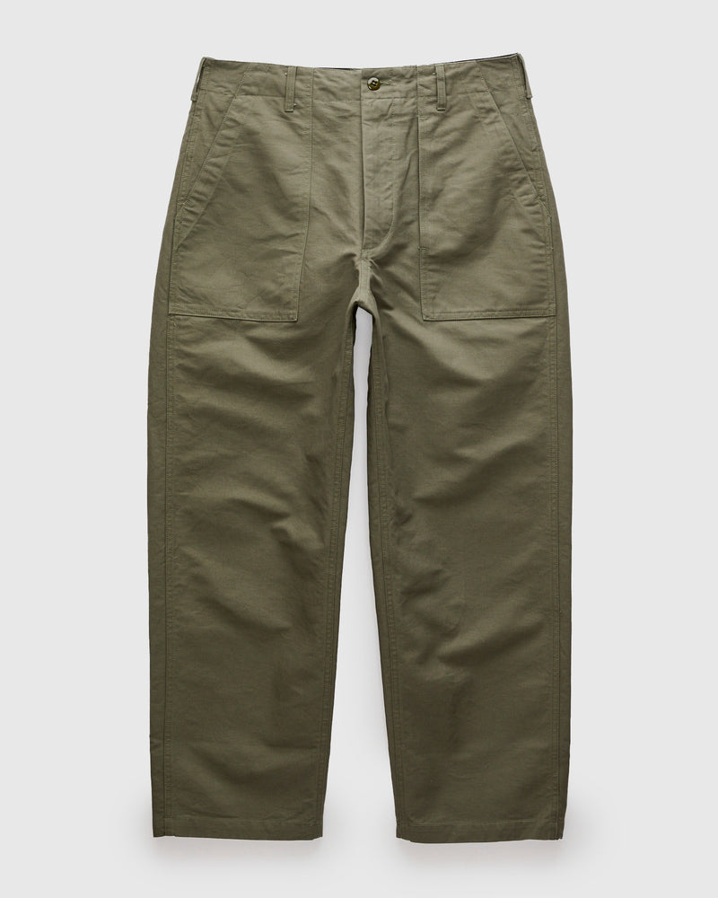Fatigue Pants in Olive Cotton Double Cloth
