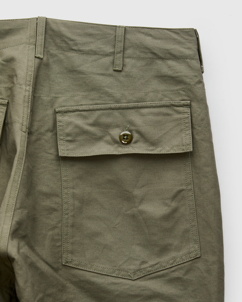 Fatigue Pants in Olive Cotton Double Cloth