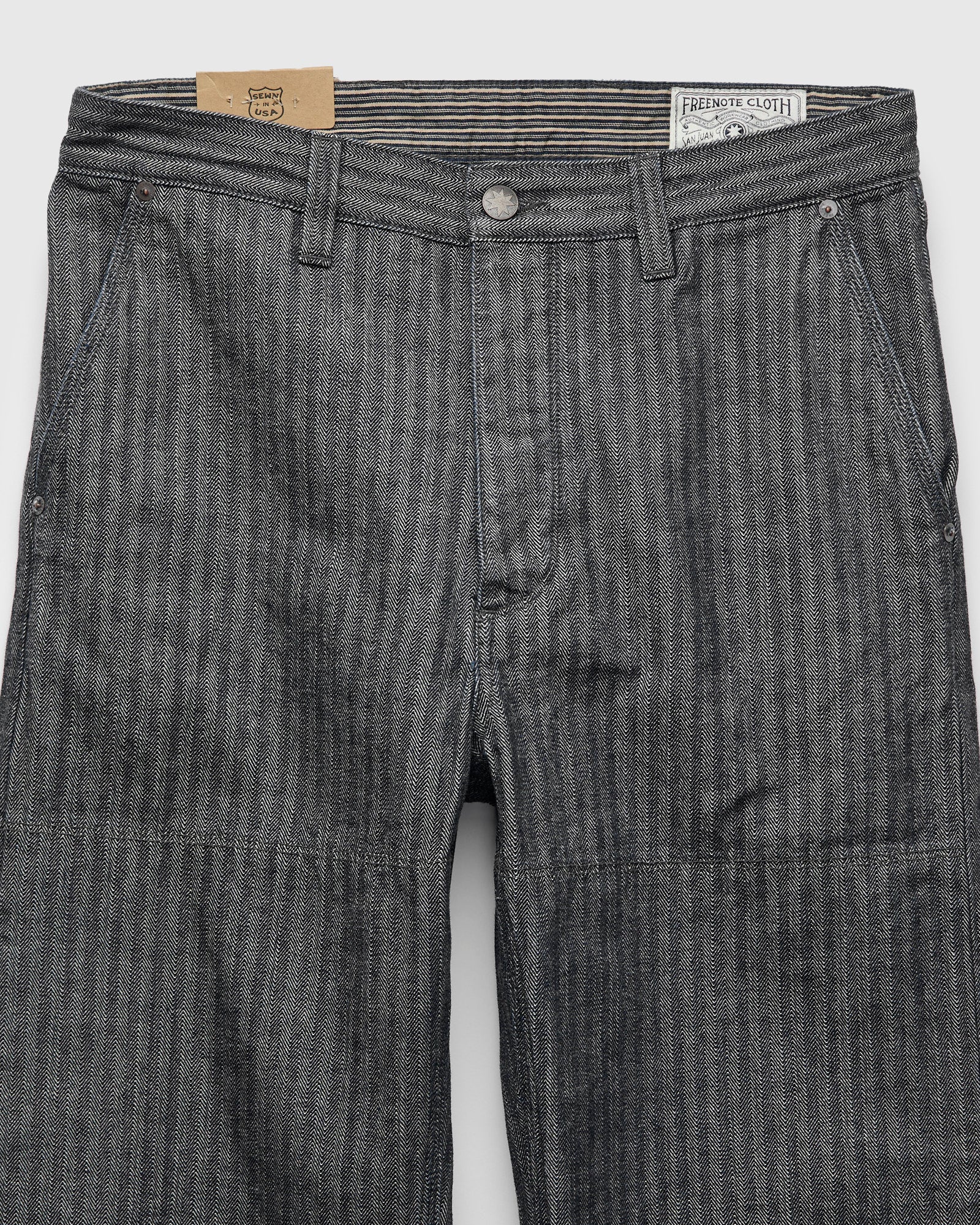 Ortega Pant in 13oz Grey Herringbone – Blue Owl Workshop