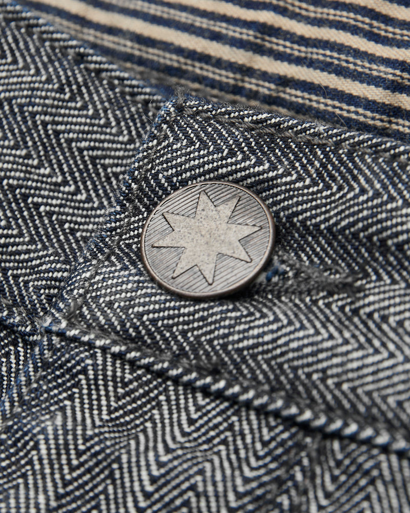 Ortega Pant in 13oz Grey Herringbone