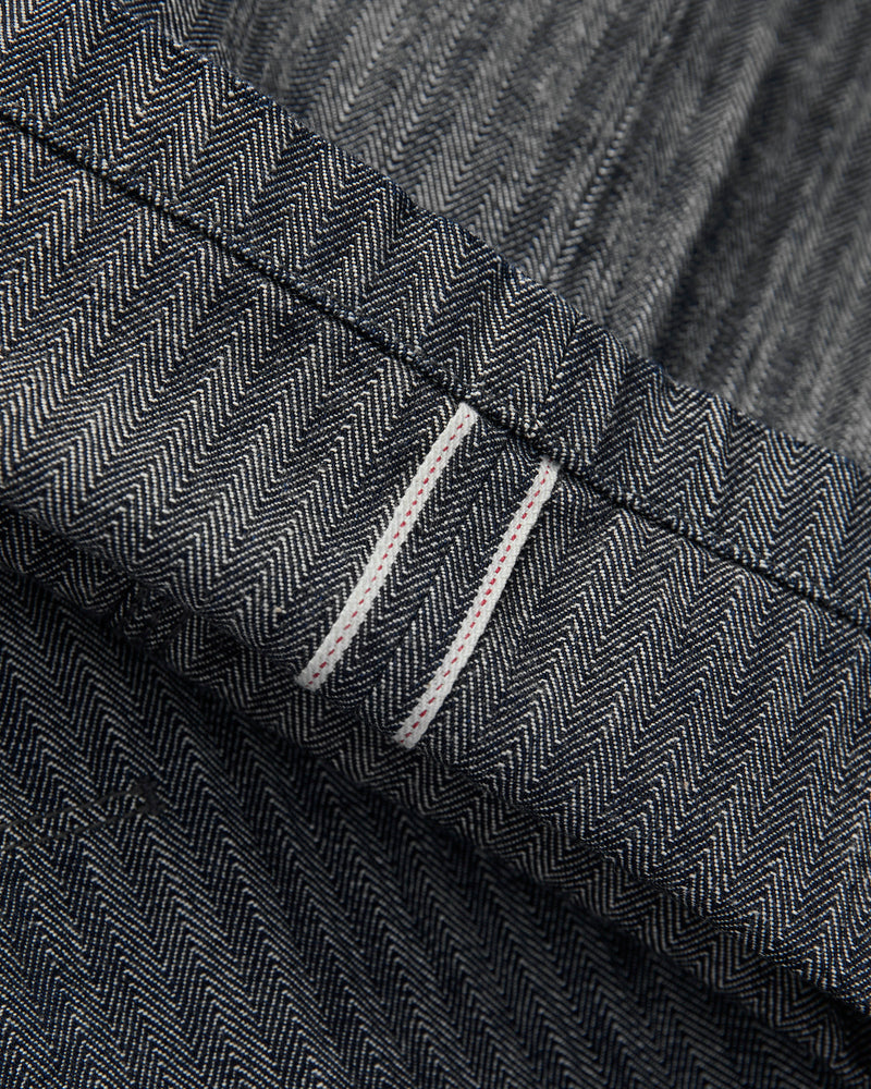 Ortega Pant in 13oz Grey Herringbone