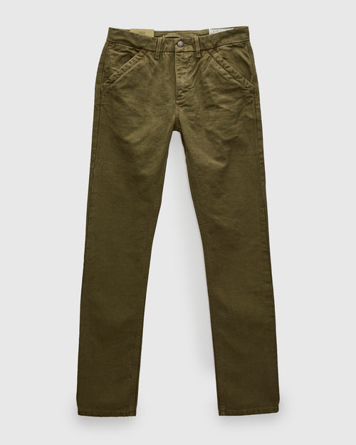 14oz Slub Workers Chino in Army