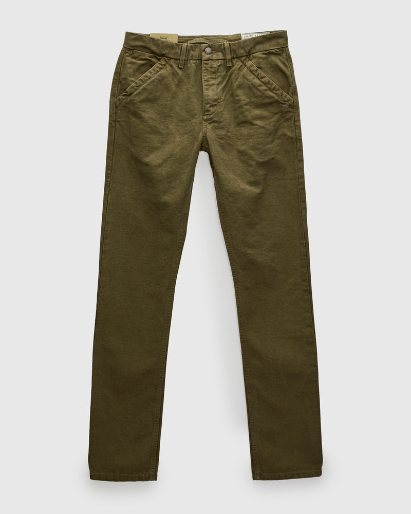14oz Slub Workers Chino in Army