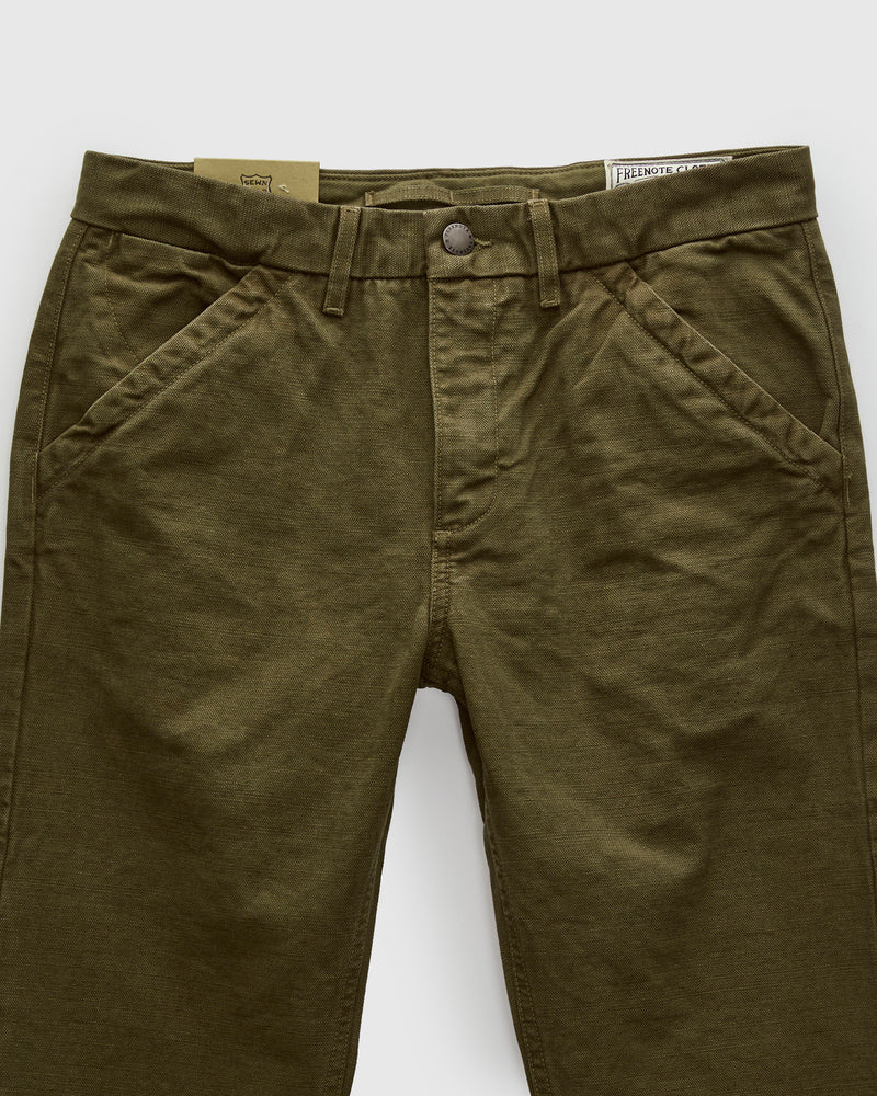14oz Slub Workers Chino in Army