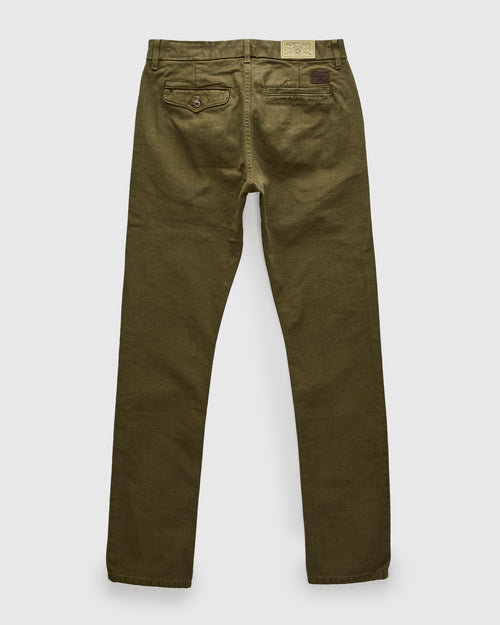 14oz Slub Workers Chino in Army