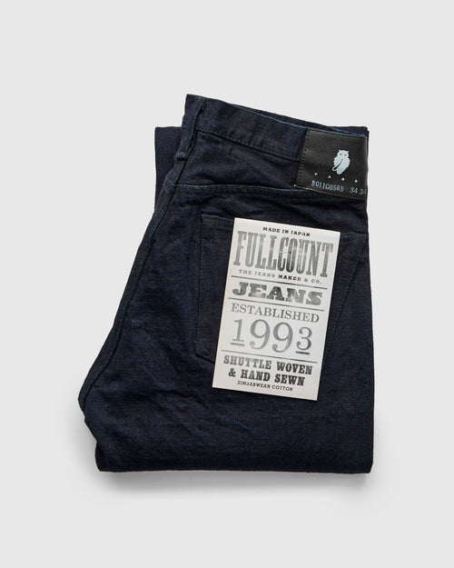B1108SRB "Super Rough" 15.5oz Indigo/Black Selvedge Denim - Slim Straight Fit