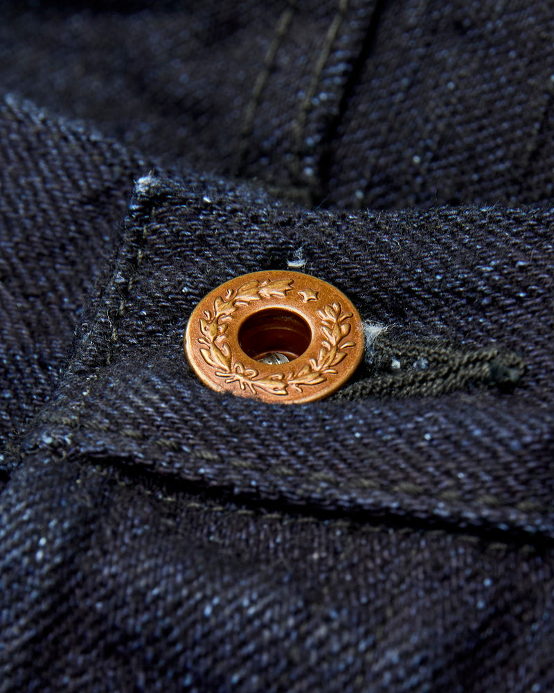 B1110SRB "Super Rough" Indigo/Black 15.5oz Selvedge Denim - Tapered Fit
