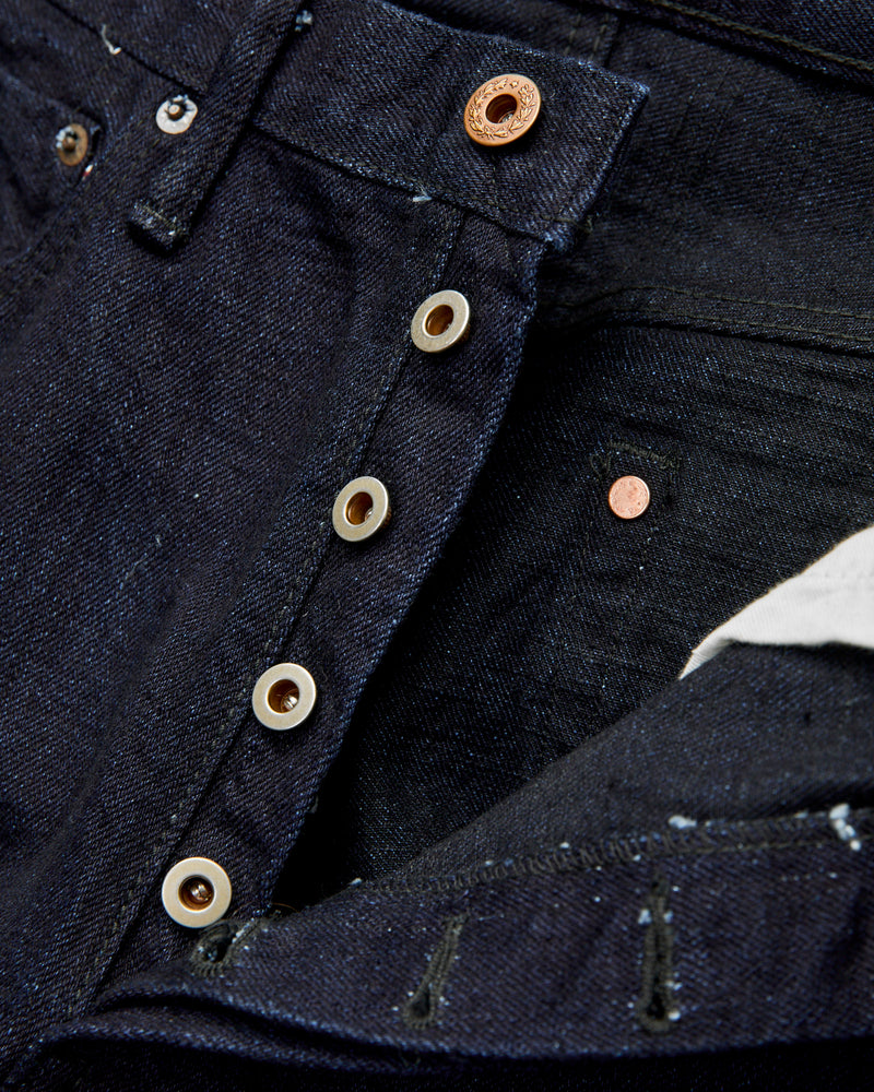 B1110SRB "Super Rough" Indigo/Black 15.5oz Selvedge Denim - Tapered Fit