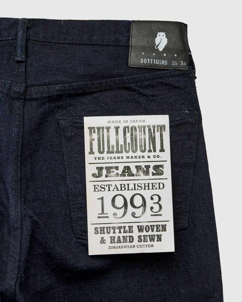 B1110SRB "Super Rough" Indigo/Black 15.5oz Selvedge Denim - Tapered Fit
