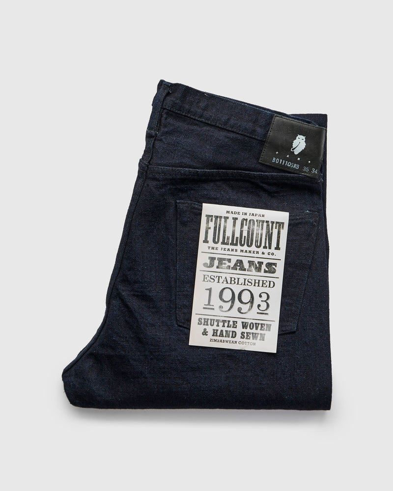 B1110SRB "Super Rough" Indigo/Black 15.5oz Selvedge Denim - Tapered Fit