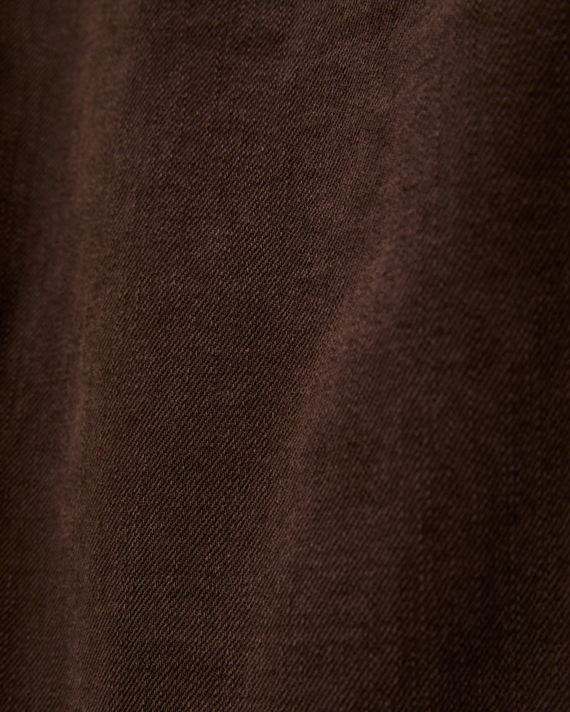 12.5oz "Carob" Natural Slub Selvedge Denim - Barrel Wide Straight