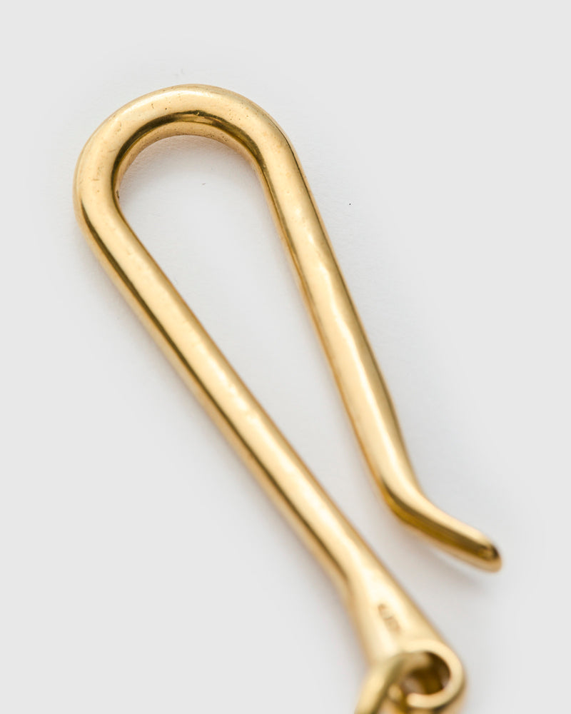 Sand Cast Key Hook in Brass
