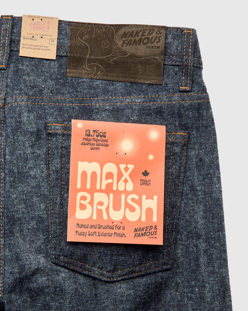 "Max Brush" 13.75oz Selvedge Denim - Weird Guy Fit
