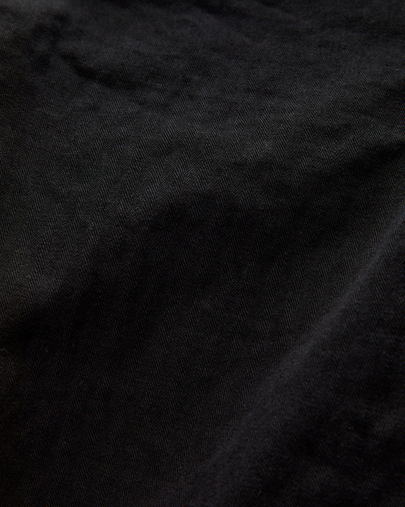 Wide Fit French Work Pants in Black