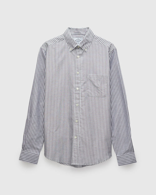 Belavista Stripe Button-Up Shirt in Black