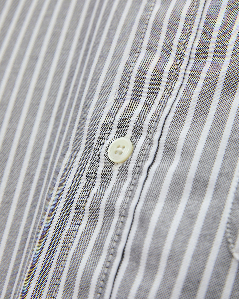 Belavista Stripe Button-Up Shirt in Black