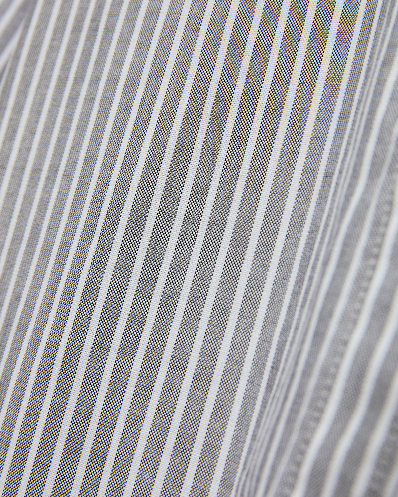 Belavista Stripe Button-Up Shirt in Black