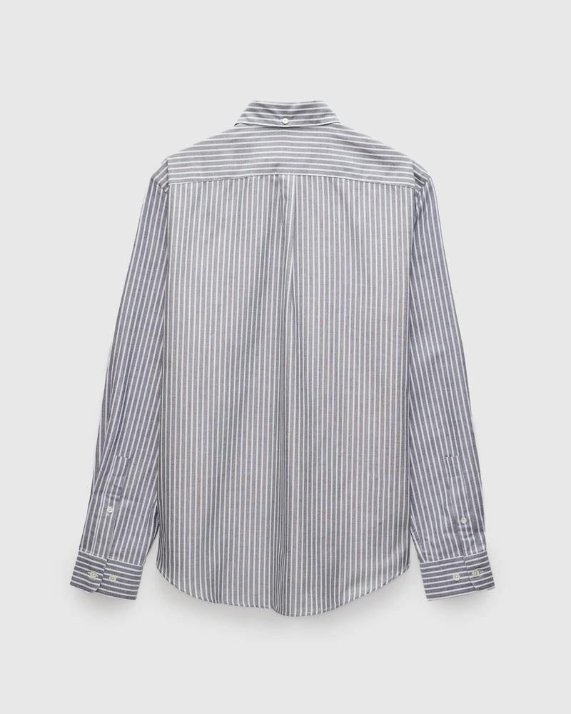 Belavista Stripe Button-Up Shirt in Black