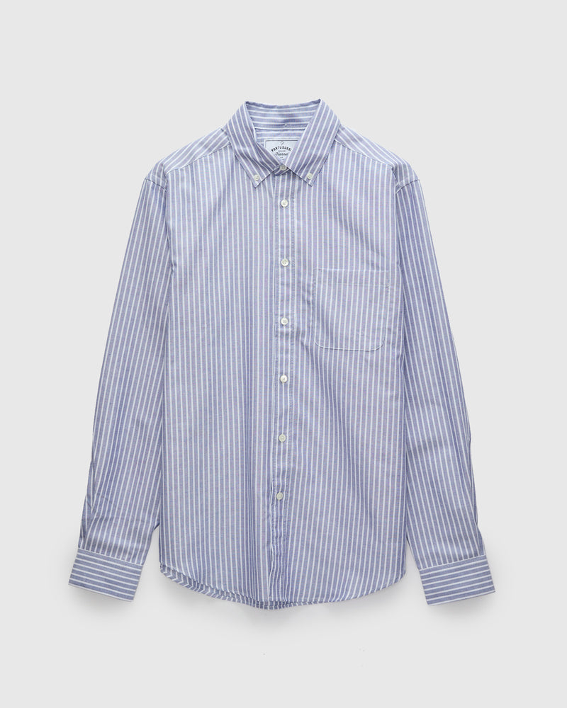 Belavista Stripe Button-Up Shirt in Blue