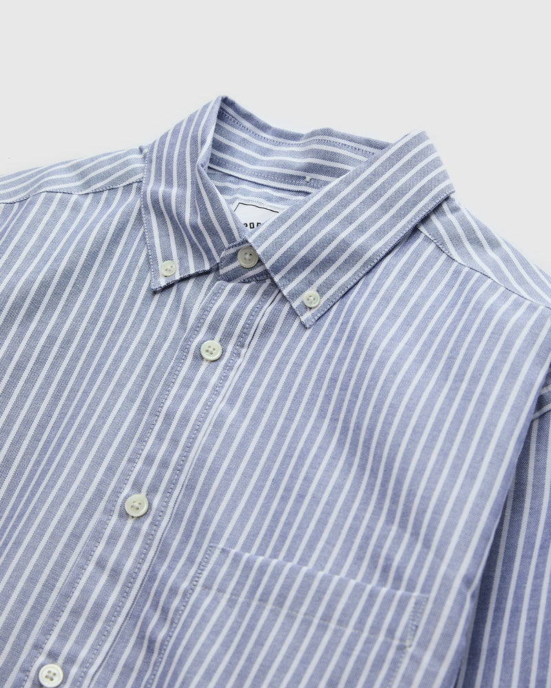 Belavista Stripe Button-Up Shirt in Blue