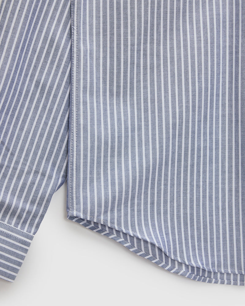 Belavista Stripe Button-Up Shirt in Blue