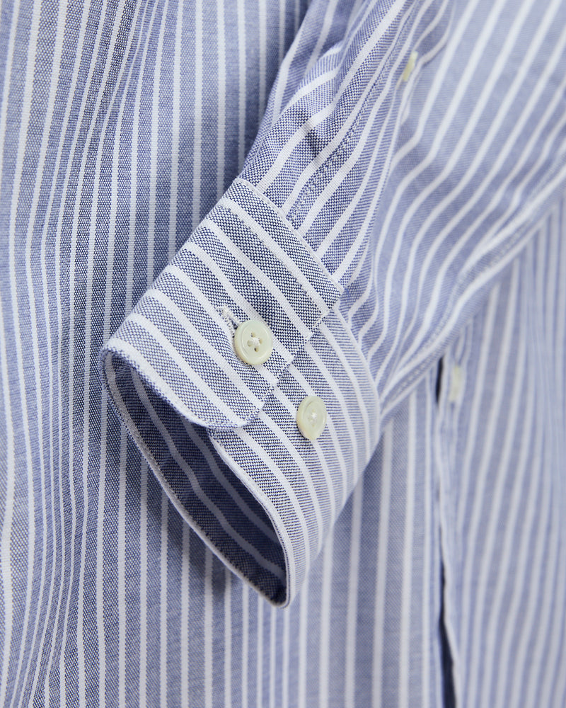 Belavista Stripe Button-Up Shirt in Blue