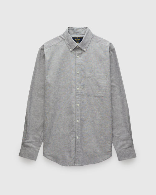 Brushed Oxford Button-Up Shirt in Blue