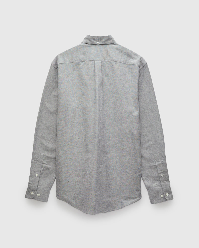 Brushed Oxford Button-Up Shirt in Blue