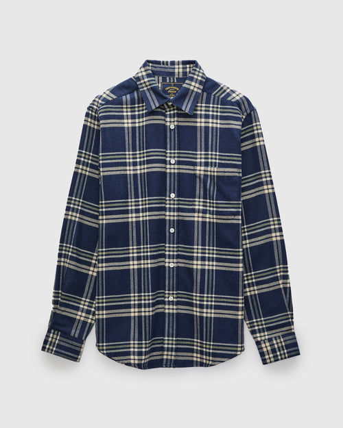 Front Button-Up Shirt in Navy