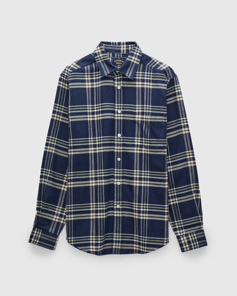 Front Button-Up Shirt in Navy