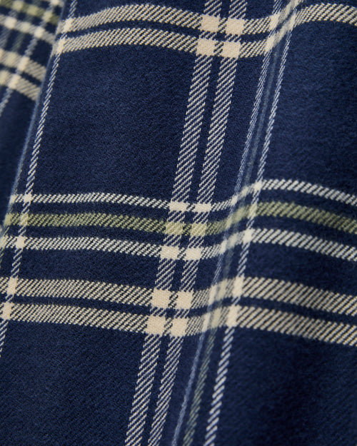 Front Button-Up Shirt in Navy