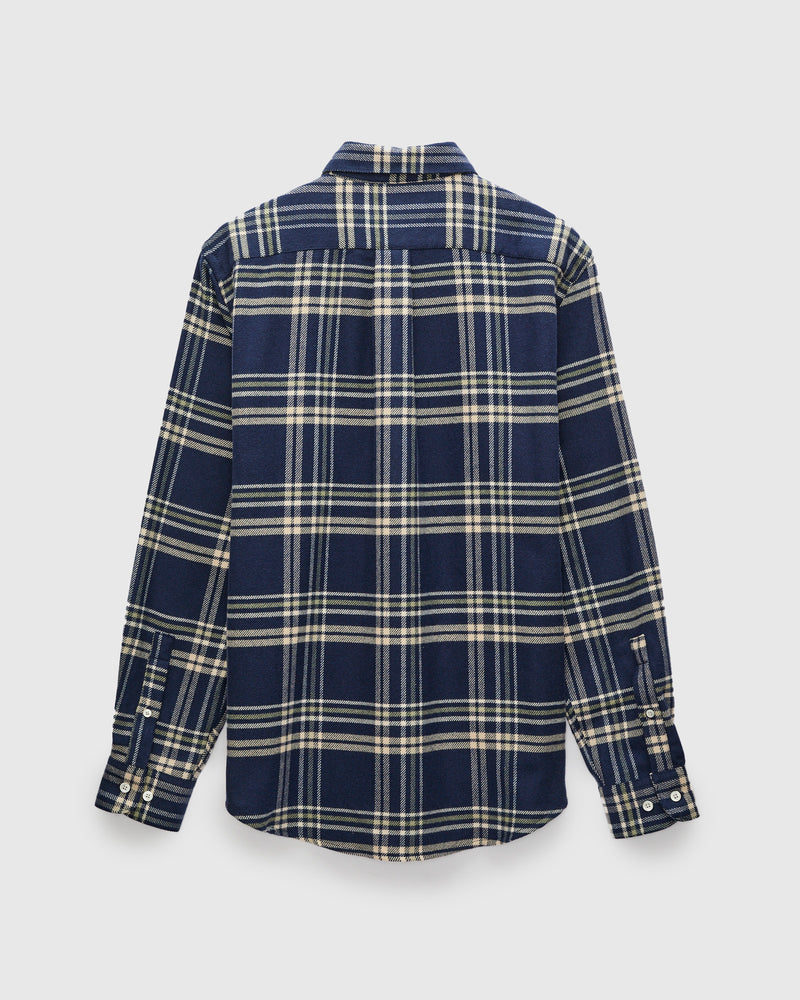 Front Button-Up Shirt in Navy