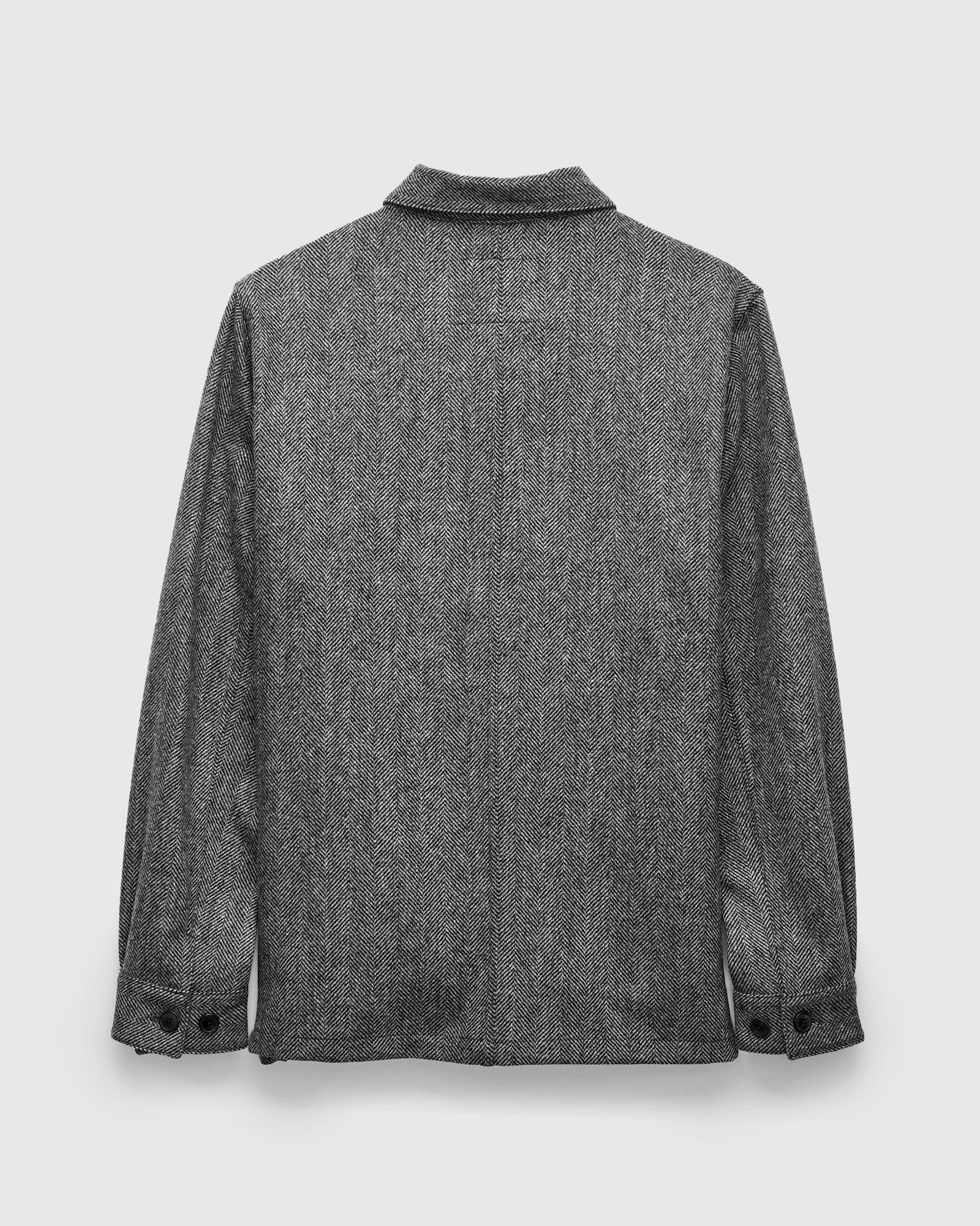 Labura Herringbone Wool Chore Coat in Grey – Blue Owl Workshop