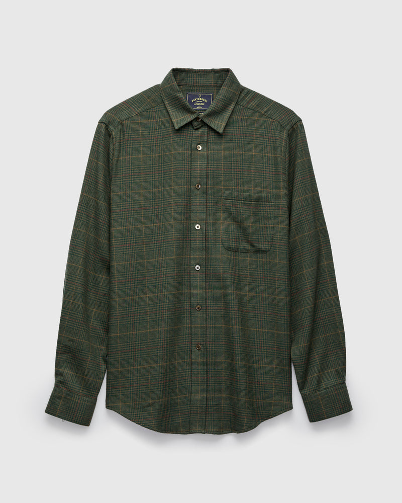 Lake Button-Up Shirt in Pine