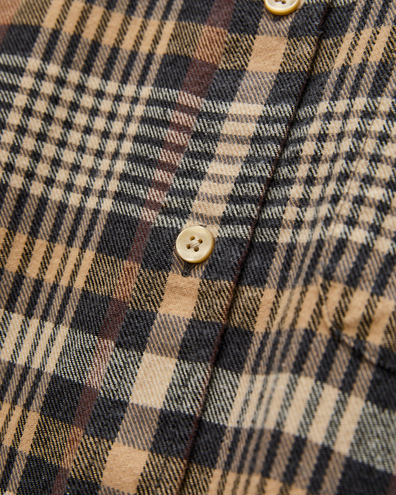 Manta Button-Up Shirt in Toffee